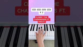 Closer - The Chainsmokers ft. Halsey (Piano Tutorial) #closerthechainsmokers #easypianotutorial