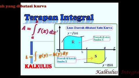 Terapan Integral ( Menghitung Luas Daerah antara 2 kurva) | Kalkulus | Pertemuan 11a