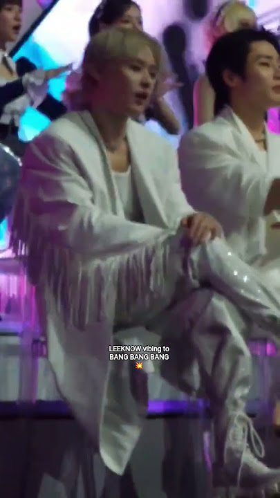 Leeknow loves BANG BANG BANG 🤭💥 #StrayKidsAtKGMA #straykids #leeknow #bangbangbang #bigbang
