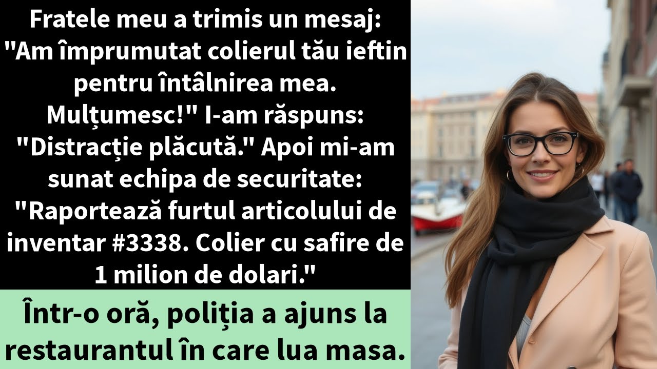 Fratele meu a trimis un mesaj: 
