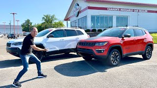 Jeep Cherokee Trailhawk vs. Jeep Compass Trailhawk  What the other videos aren't showing you!