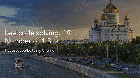 Leetcode solving: 191. Number of 1 Bits