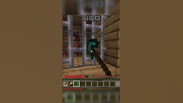 I Save a Villager in Minecraft🤨#minecraft #shorts