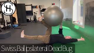 Swiss Ball Ipsilateral Dead Bug