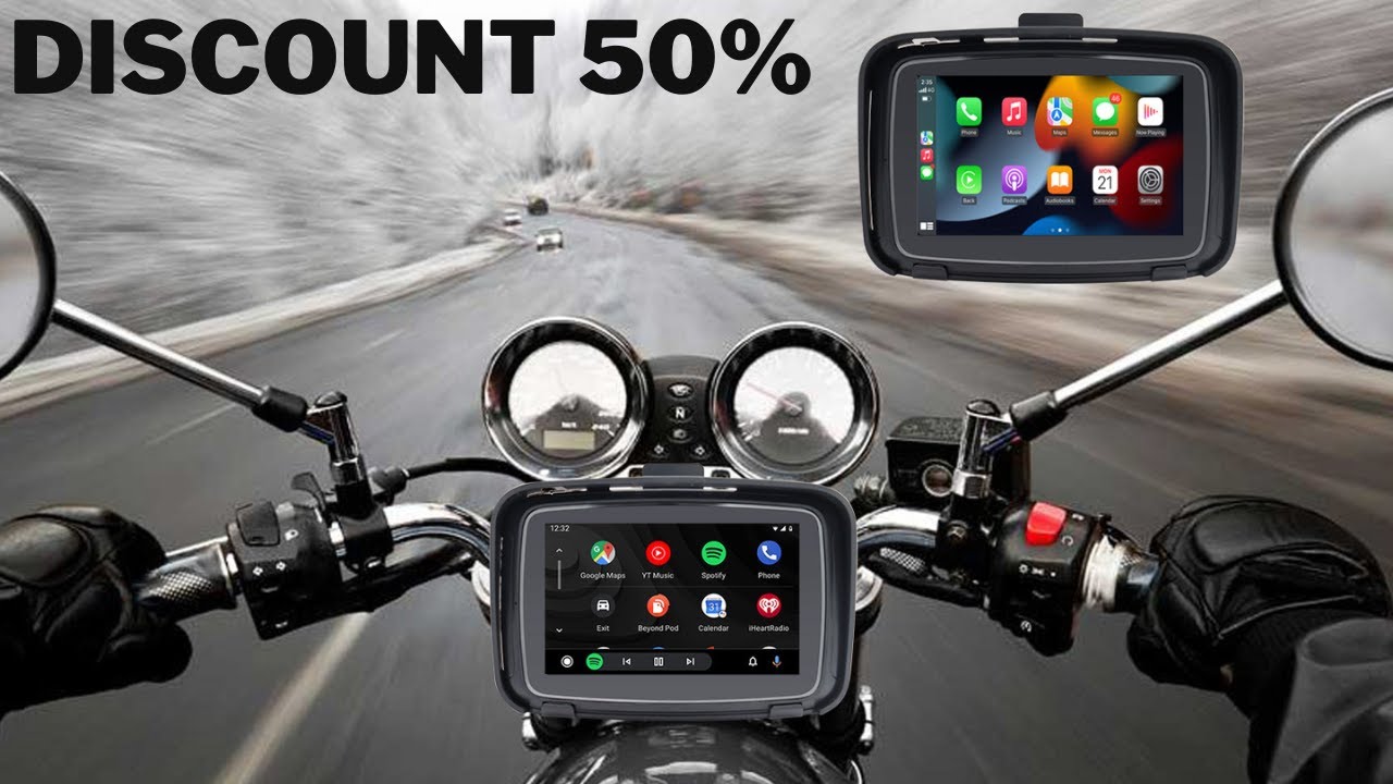 With this you have CARPLAY and ANDROID AUTO on your MOTORCYCLE in an EASY  way.👉👉Learn more…