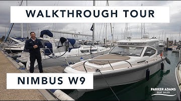 Nimbus W9 Walkthrough Tour - Motor Cruiser Weekender and quality boat - Awesome Axopar Competition!