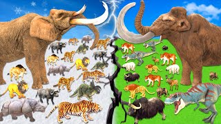 Prehistoric Vs Ice Age Mammals Size Comparison Animal Epic Battle Animal Revolt Battle Simulator