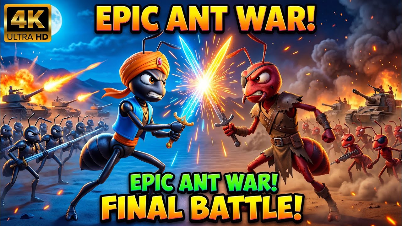 Desert Ant Heroes: The Epic Bazaar Battle & Caravan Adventure (Cinematic AI Full Film)