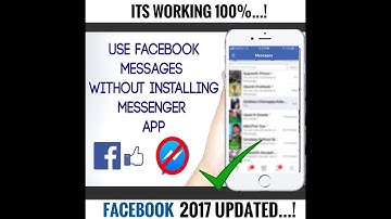How To View messages in Facebook app without Messenger 100% WORKING...!2017 UPDATED