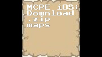 MCPE iOS: How to download any map, no jailbreak, no computer.