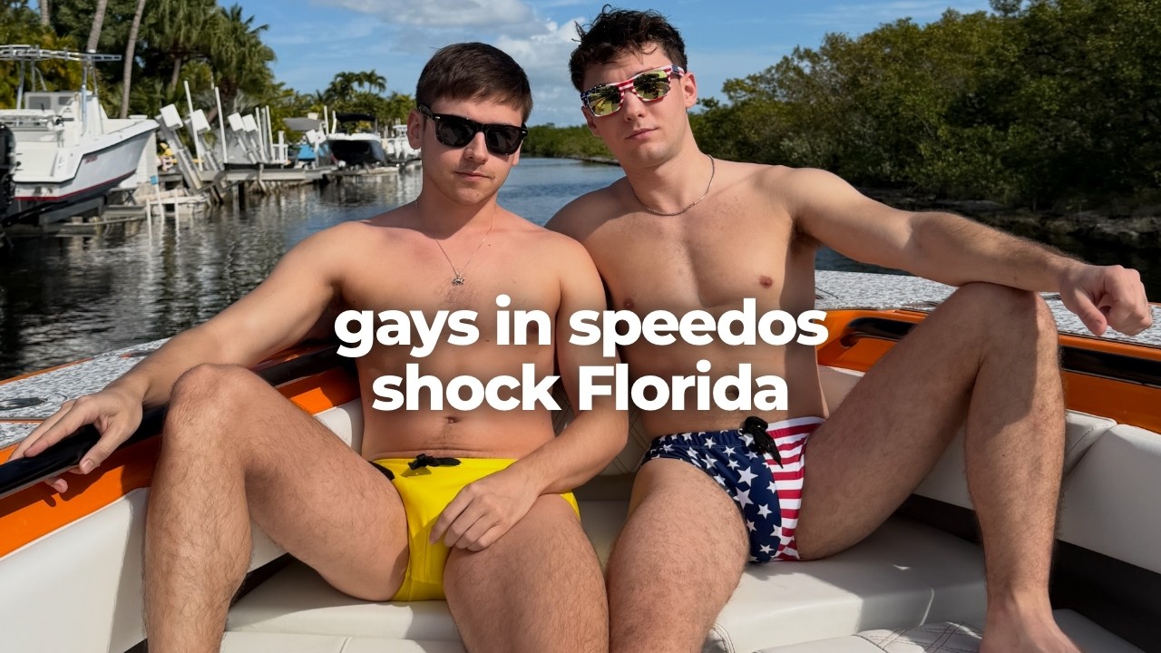 Геи в плавках отправляются в отпуск