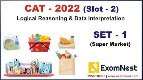 CAT 2022 | LRDI Solutions | Slot 2 | Set - 1 | Super Market | Logical Reasoning