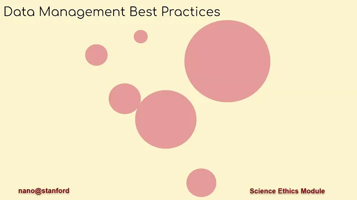 Data Management- ethical science communication