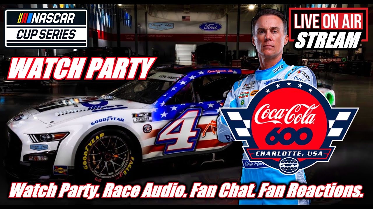 NASCAR Cup Series LIVE 🏁 Coca Cola 600 Charlotte Motor Speedway Watch party Race Audio Fan Chat.