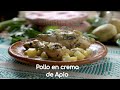 Pollo en crema de apio EN VIVO