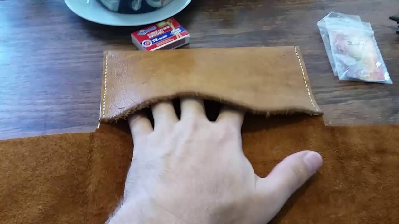 How to make a pipe roll tobacco pouch