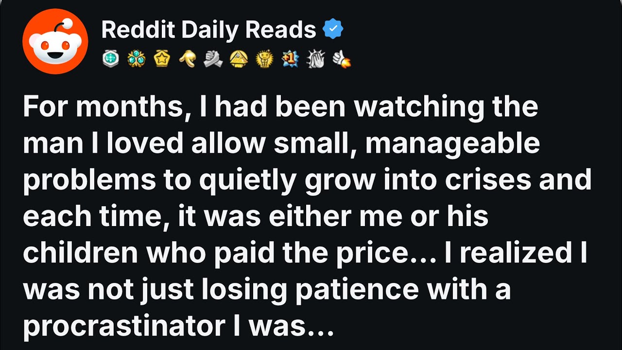 [FULL STORY] For months, I had been watching the man I loved allow small, manageable problems…