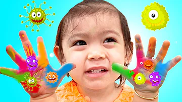 Baby Maddie Pretend Play Wash Your Hands | Kid Stories About Washing Hands