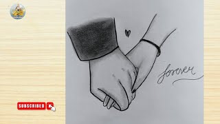 Romantic Couple Hand Drawing Tutorial l Easy Couple Drawing Tutorial for Beginners