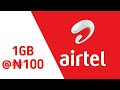 Yadda Zaku Sayi Data 1GB Akan 100 A Layin AIRTEL