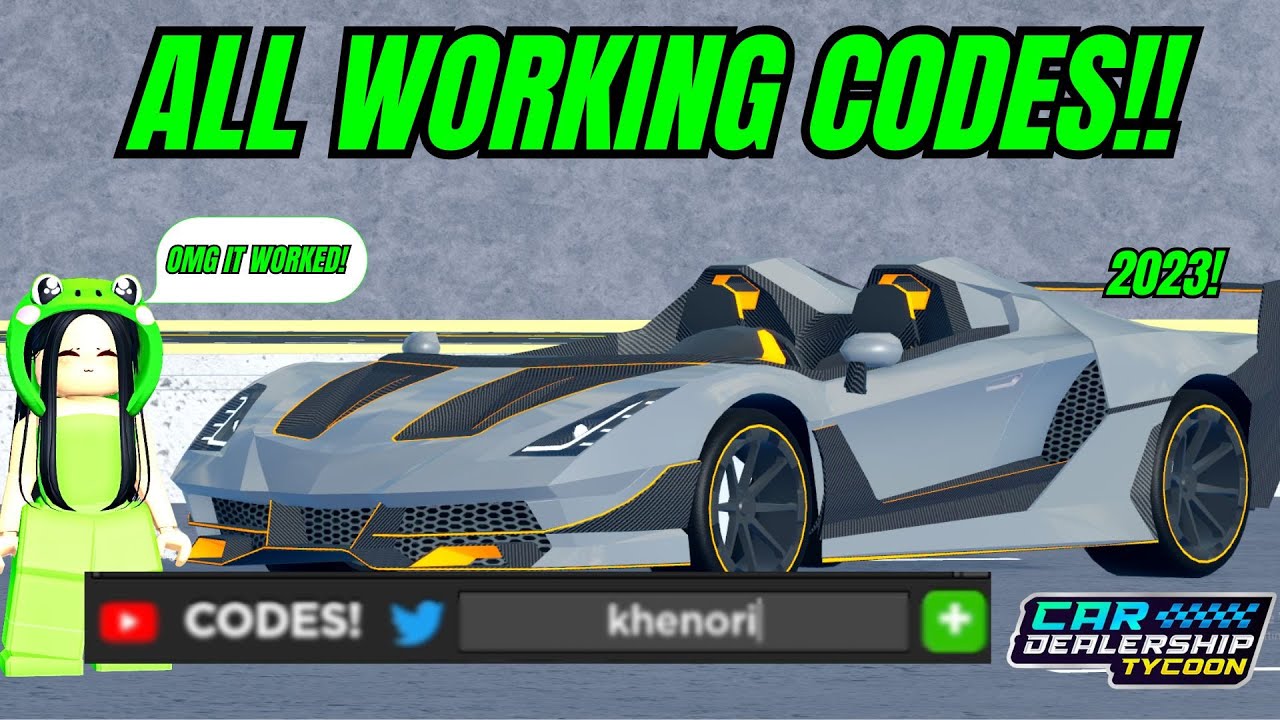Car Dealership Tycoon Codes for December 2023: In-Game Money