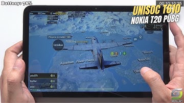Nokia Tab T20 test game PUBG Mobile | Unisoc T610