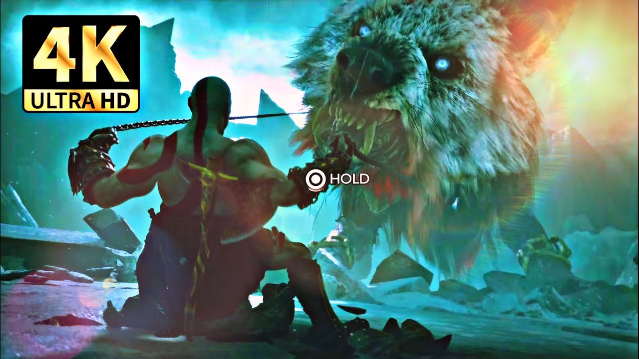 God of war Ragnarok - KRATOS VS GARM FULL BOSS FIGHT (4K 60FPS)