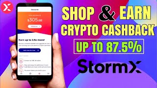 Stormx App Review Shop Earn Up To 87 5 Crypto Cashback Referral Rewards Tutorial Youtube