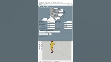 Dựng thang cong nhanh trong SketchUp