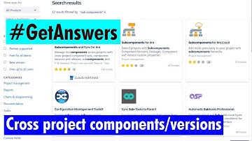 GetAnswers - Cross project components and versions