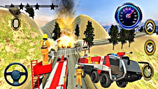 🔥 Truck। Real Fire Truck Driving Simulator -  Fireman Rescue Job - Android GamePlay । JD Ki Racing। screenshot 4