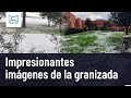 Impresionante granizada en Bogotá