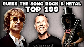 Guess the Song - Top 100 Rock & Metal | QUIZ