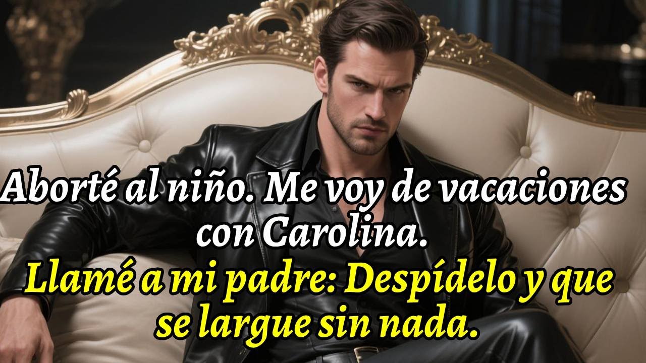 Aborté al niñoMe voy de vacaciones con Carolina.Llamé a mi padre: Despídelo y que se largue sin nada