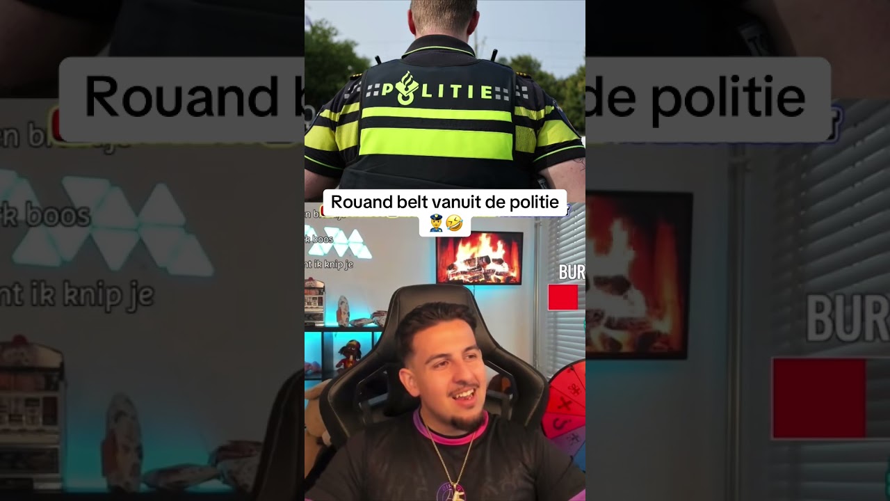 Rouand belt vanuit de politie 🤣💀 #shorts