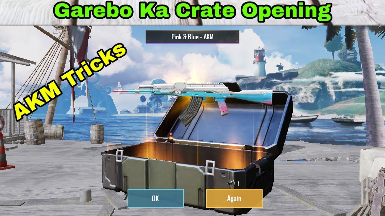 Pubg Mobile |•| Free Crate Opening AKM Skin Tricks |•| Free AKM Gun Skin