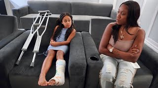 Girl SKIPS SCHOOL Because of BROKEN LEG, Then Gets CAUGHT | FamousTubeFamily