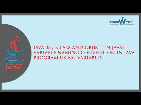 JAVA 02 : Class and object in Java? Variable naming convention in Java ...