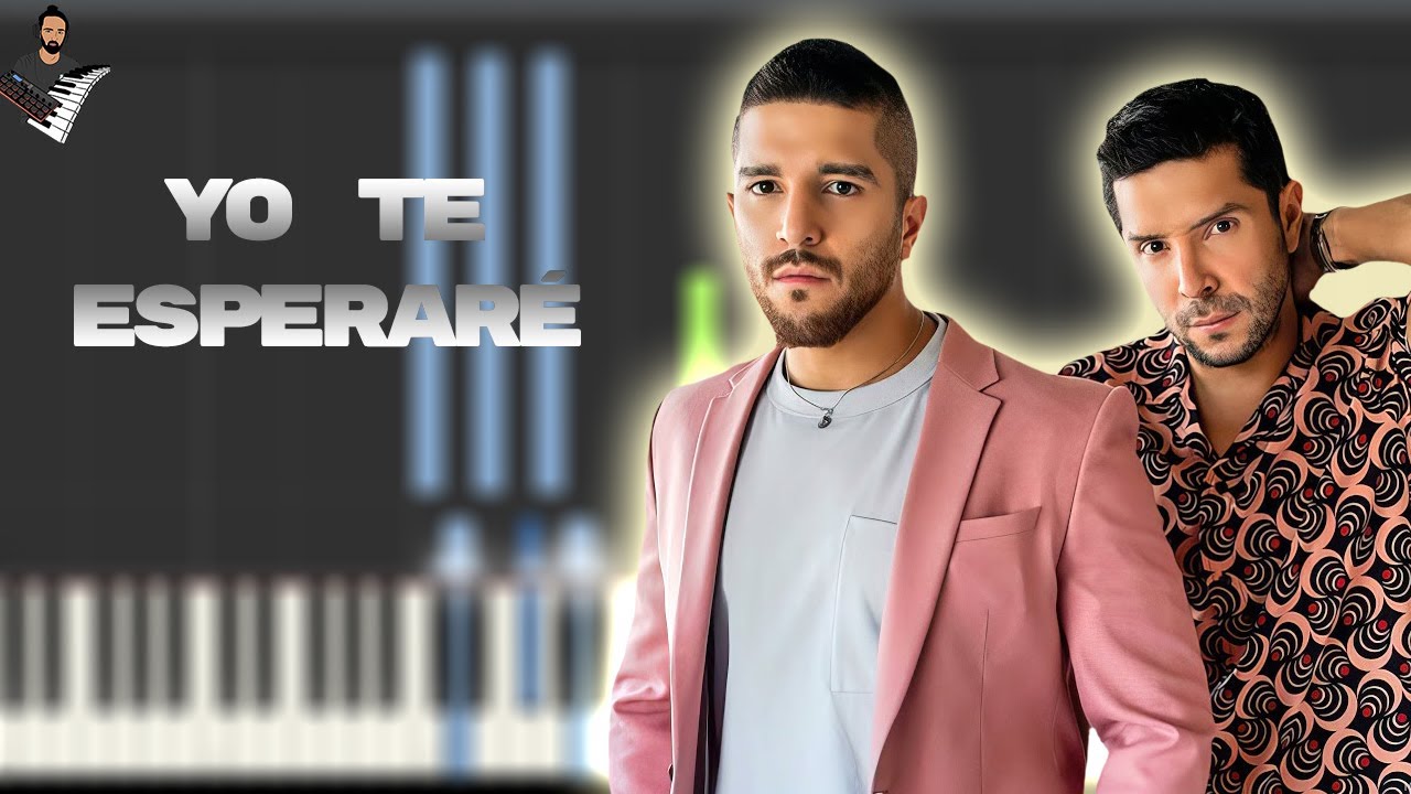 Cali Y El Dandee - Yo Te Esperaré | Instrumental Piano Tutorial / Partitura / Karaoke / MIDI