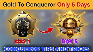 🇮🇳 HOW TO REACH CONQUEROR IN 5 DAYS ⁉️ SOLO DUO SQUAD TPP FPP ⁉️