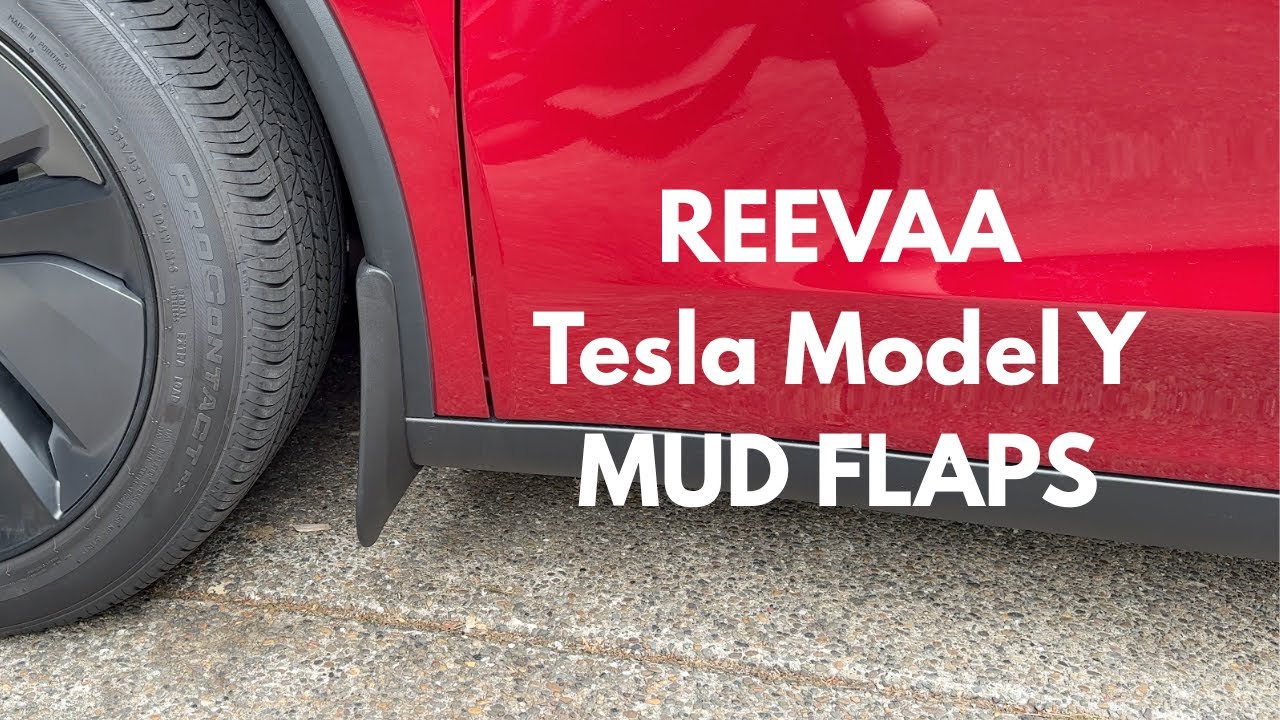 REEVAA Tesla Model Y (Juniper) mud flaps.