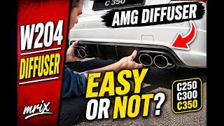 Fitting a Mercedes AMG Quad Pipe Rear Diffuser – W204 C-Class C250 C300 C350