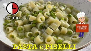 Ricetta PASTA e PISELLI | Semplicissima e Buonissima | pronta in 30 minuti