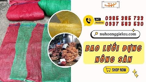 Bao lưới đựng nông sản có dây rút tiện lợi sỉ rẻ | bao lưới PP đựng nông sản