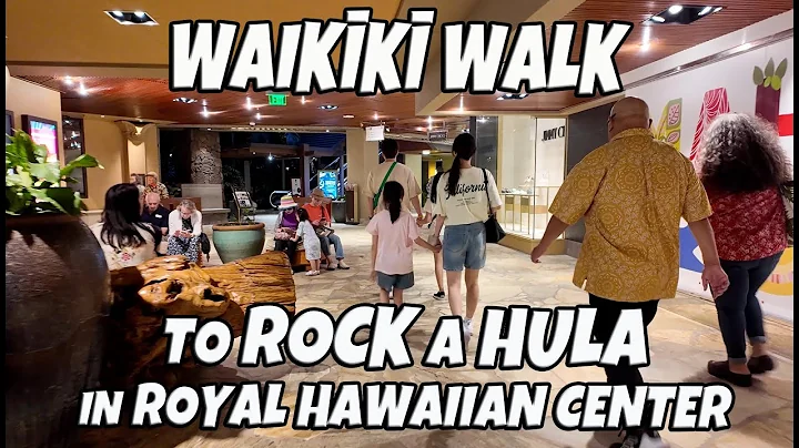 Waikiki Walk to Rock a Hula in Royal Hawaiian Center Where is Rock a Hula Amazing Live Show