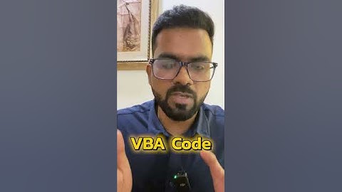 Do you need VBA ?