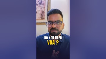 Do you need VBA ?