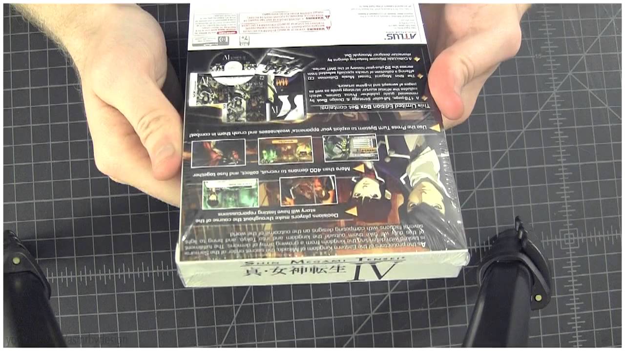 ASMR Panning Close-Up Whispers - Unboxing 3DS Screen Protectors & Shin Megami Tensei IV