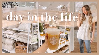 DAY IN THE LIFE | thrift with me, target run, styling my office, & yummy veggie burger recipe!