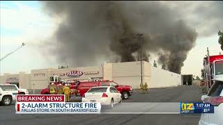 Fire breaks out at Fallas store in south Bakersfield